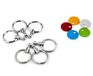 Troika Patent Colour – KYR61/MC – Sleutelhanger – incl. karabijnhaak – 5 verwisselbare ringen – gekleurde chips – metaal/messing – mat – veelkleurig