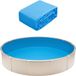 liner de piscine rond, 18 pieds de diamètre, avec bord unibead, hauteur de paroi de 47 pouces, couleur unie