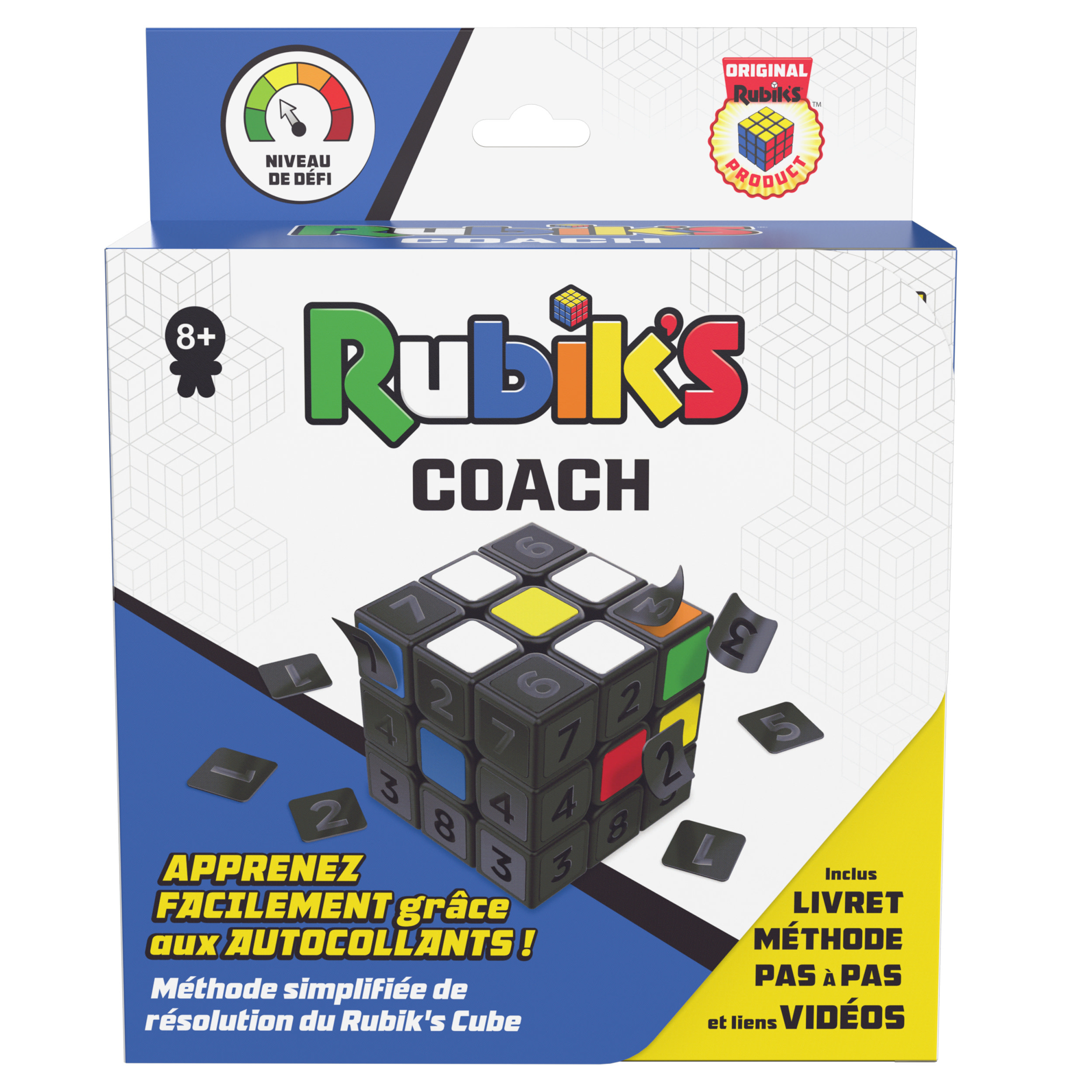 Spin Master Rubik&#39;s Coach Cube - Leer de 3x3 kubus oplossen met een Franstalige handleiding en video&#39;s