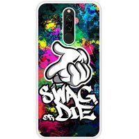 Xiaomi Redmi Note Swag or die Verstevigd hoesje met sublimatie bedrukking