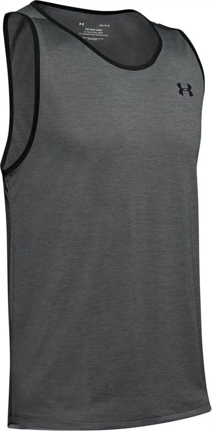 Under Armour Tech 2.0 Tank Sporttop Heren - Pitch Gray - Maat S