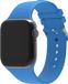 Strap-it Siliconen gesp band - Lichtblauw - Geschikt voor Apple Watch 38/40/41/42mm M/L