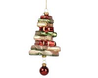 Decoris Boek glas with bauble at bottom