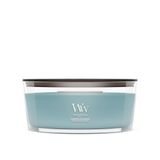 WoodWick Hearthwick - Cedarwood & Ocean Moss - Ellipse Geurkaars - 50 branduren
