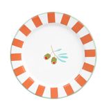 Talking Tables Handgemaakte geëmailleerde zijplaat 20 cm met olijf ontwerp