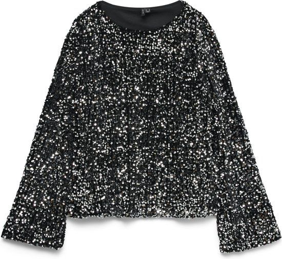 Vero Moda Bella Boatneck Top Dames - Maat S - Zwart