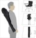 SONGMICS Campingstoelen, set van 2, klapstoelen met armleuningen