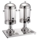 Garcia de Pou 182.59 Juice 2 Dispensers, 56 x 35 x 59 cm, roestvrij staal zilver
