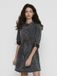 ONLY Grey Denim Jurk Driekwart Mouw XS