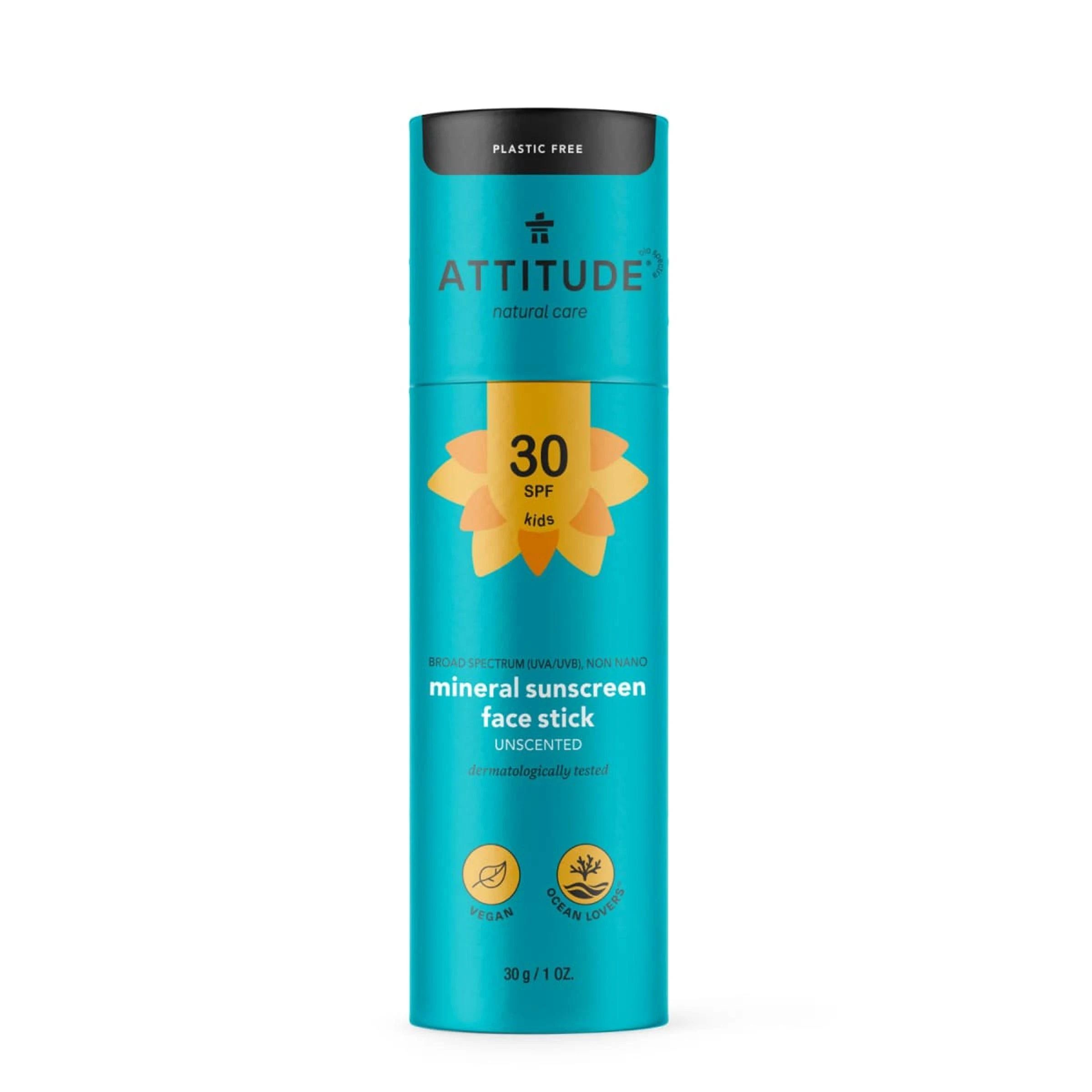 Attitude SPF30 Mineral Sunscreen Face Stick Kids
