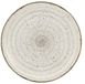 H&H Giotto serveerbord van keramiek, handbeschilderd, wit/grijs, 31 cm