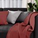 Soleil d'ocre Adele Plaid, fauteuildeken, katoen, baksteen, 140 x 200 cm