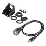 Bolongking USB-montagekabel voor stroompaneel - Socket verlenging 2 m lengte