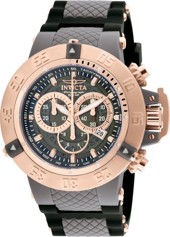 Invicta Subaqua 0932 - Horloge - Heren - Rosekleurig - Quartz - Ø 50 mm