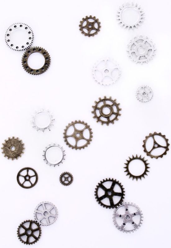 PartyXplosion / nh-visagie PartyXplosion Steampunk tandwielen decoratie zilver/brons 20 stuks