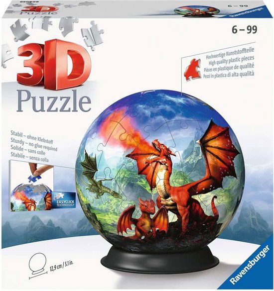 Ravensburger 3D Puzzle 11565 - Mystical Dragons puzzelbal