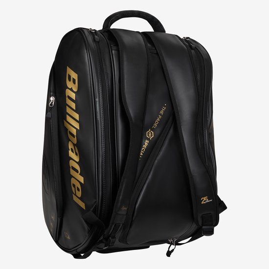Bullpadel Flow BPP26006 Racketbag Padeltas - Zwart/Goud