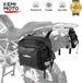 Holland Connections Sacoche de selle de moto Sacoches latérales de moto - 2 pièces - 25L par pièce - Étanche - Universel - Amovible - 2 Sacs de 34x15x31,5cm - Noir