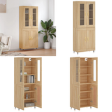 Buffet Haut Chêne Sonoma 69,5x34x180 cm Bois d'ingénierie