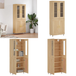 Buffet Haut Chêne Sonoma 69,5x34x180 cm Bois d'ingénierie