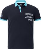 Jan Vanderstorm heren Poloshirt - 76/78 - donkerblauw - Plus Size
