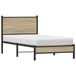 Maison Exclusive - Lit exclusif en métal, finition chêne Sonoma, sans matelas, dimensions 75x190 cm
