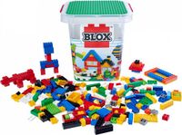 BLOX Bouwstenen - 500 Delig | City | Classic Bouwstenen | Combineer met LEGO Bouwstenen | Wegen | Stad | Geschikt voor LEGO Bouwplaat | Geschikt voor LEGO
