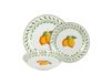 Service de table 36 pièces en porcelaine citron