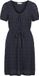 VILA Dames Jurk VIAMALINA V-NECK S/S Navy Blazer XS