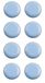 cyclingcolors 8 x teflon-kussens, PTFE, 25 mm, zelfklevend, rond, voor meubels, stoel, rolschaatsen, schuifpoten, vloerbeschermers