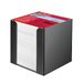 Herlitz 1600360 Notitieblokdoosje 700 vellen 9x9x9 cm zwart