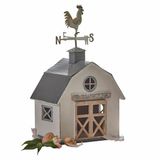 LOBERON Decoratief huisje Beaujeau antiekwit
