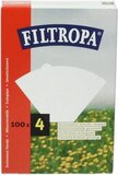Filtropa Koffiefilters - Nr. 4 - 100 stuks - Wit - Biologisch