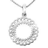 Orphelia Dameshanger met ketting 925 zilver gerhodineerd, Sterling zilver