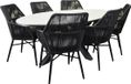 AVH-Collectie Chianti Salvador dining tuinset 220x115xH75 cm 7 delig polywood