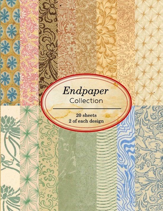 Endpaper Ilopa Journals Vintage Papers for Collage and Paper Crafting- Endpaper Collection