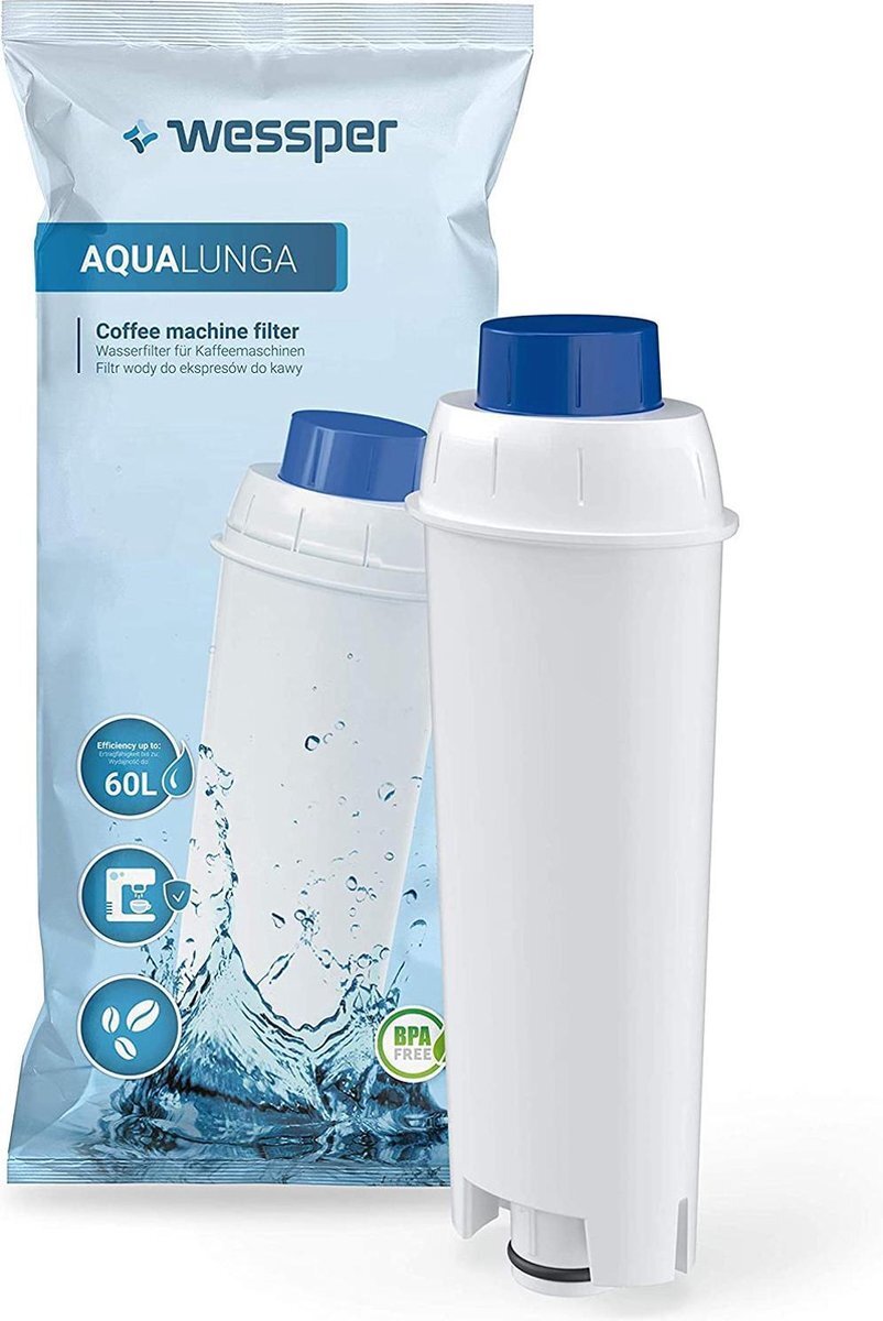 Wessper AquaClassic filterpatronen, compatibel met Brita Classic, Anna Monomax, PearlCo, Amazon Basics - 10 stuks