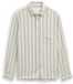 Tom Tailor - Chemise coupe droite en coton texturé - Taille XL - rayure large blanc cassé
