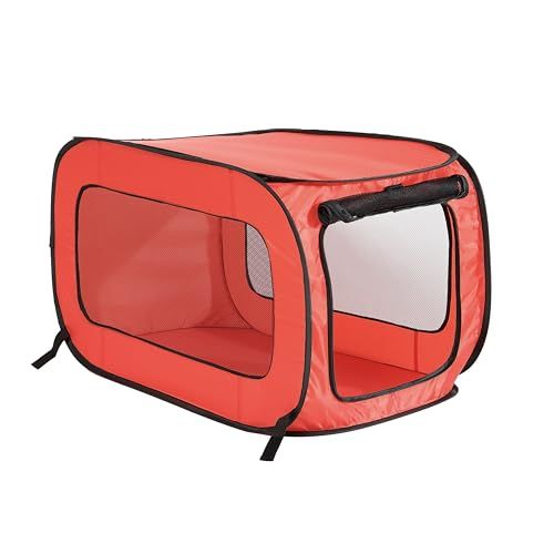 Beatrice Home Fashions Pop-up Reisdierenkennel - Rood - 32,5" L x 19" B x 18" H