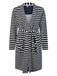 By Louise Dames Badjas Badstof Met Trekkoordsluiting Donkerblauw/Wit Gestreept - Maat XXL