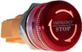 Joy-it Button22NA-02 Noodstopknop 220 V Continu Rood, Groen (Ø x l) 22 mm x 46.50 mm IP67, IK10 1 stuk(s)