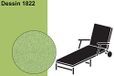 Best Selection-Line ligkussen, vers. dessins, katoen/polyester, 190 x 60 x 7 cm 1822 - lichtgroen