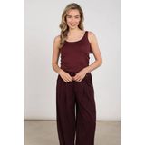 NUKUS top - donkerrood