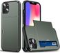 Selected by GSMpunt.nl Hoesje met Kaarthouder Slider Geschikt voor Apple iPhone 15 | Back Cover Pasjeshouder Achterkant | Kaarthouder voor Twee Pasjes | Groen