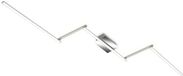 B.K.Licht BRILONER LED Plafondlamp 5-lichts Zwenkbaar 24W Aluminium/Chroom