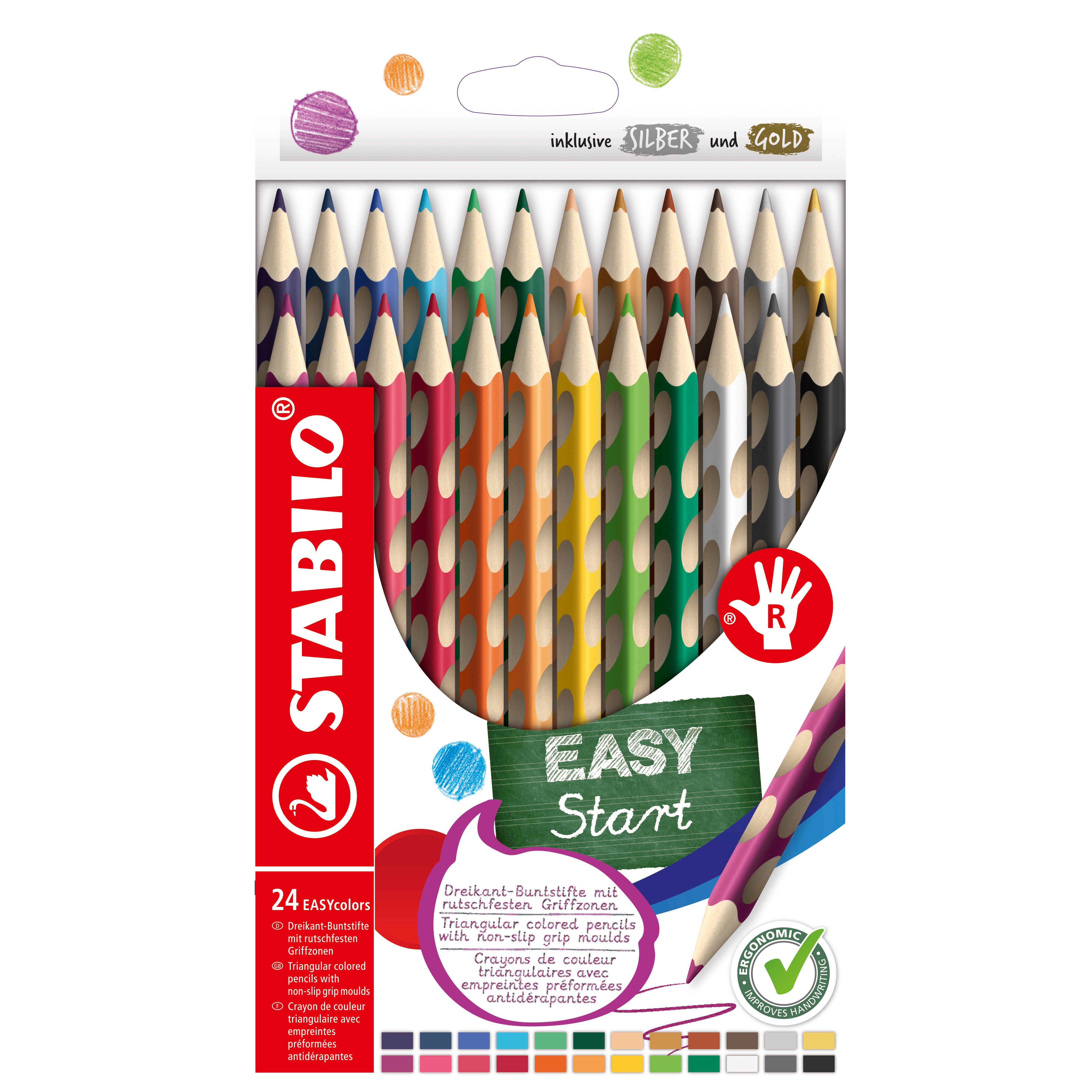 STABILO EASYcolors Ergonomisch Kleurpotlood - Rechtshandig - 24 Kleuren