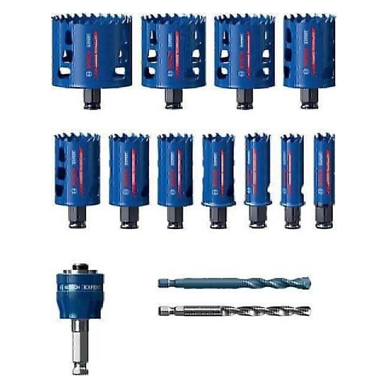 Bosch Professional Zubehör Bosch 14x EXPERT Multi Material PC Plus universele gatzagenset