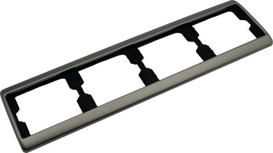 HAGER Berker arsys afdekraam 4-voudig edelstaal (RVS) - 13840004