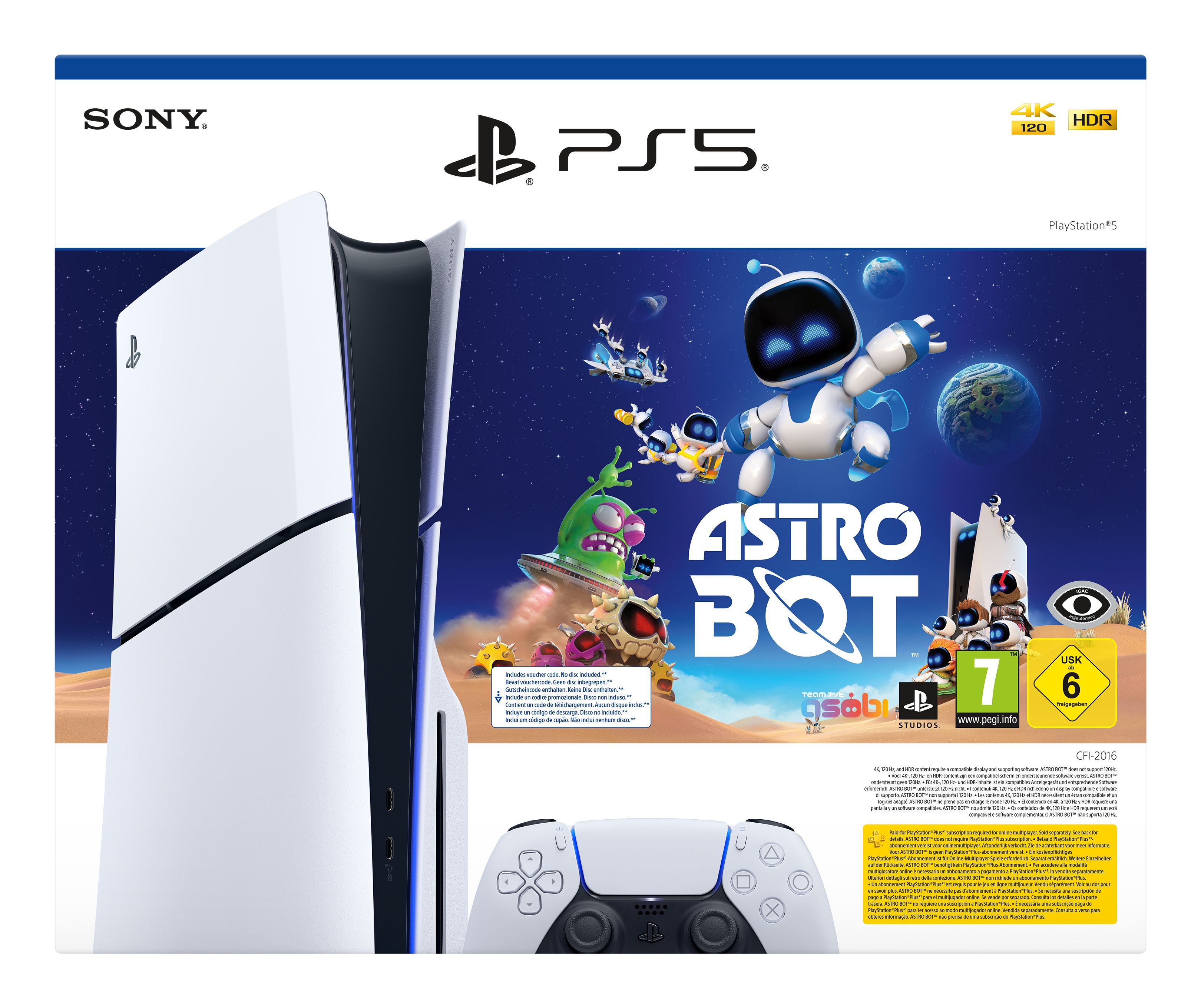 Sony PlayStation 5 Slim Disc Edition - Astro Bot Voordeelbundel - Wit