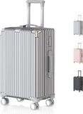 Voyagoux® Handbagage Reiskoffer 39L Zilver